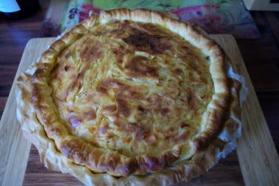 tarte aux oignons