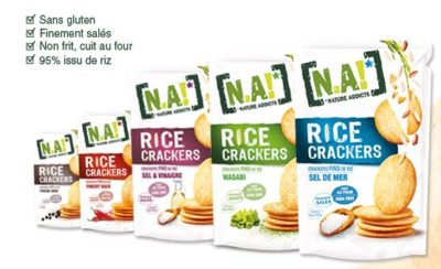nature addict rice crackers