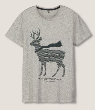 tee shirt cerf noel idée cadeau homme