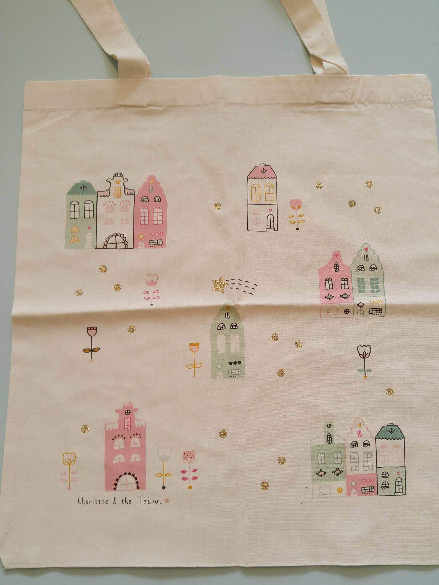 tote bag nordique coton bio etsy a little market charlotte and the teapot