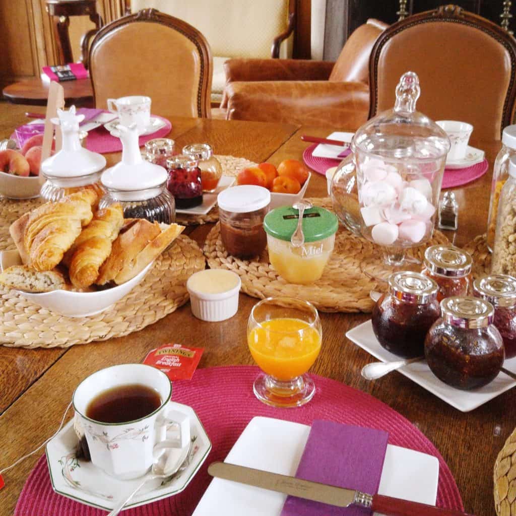 petit déjeuner château la touanne