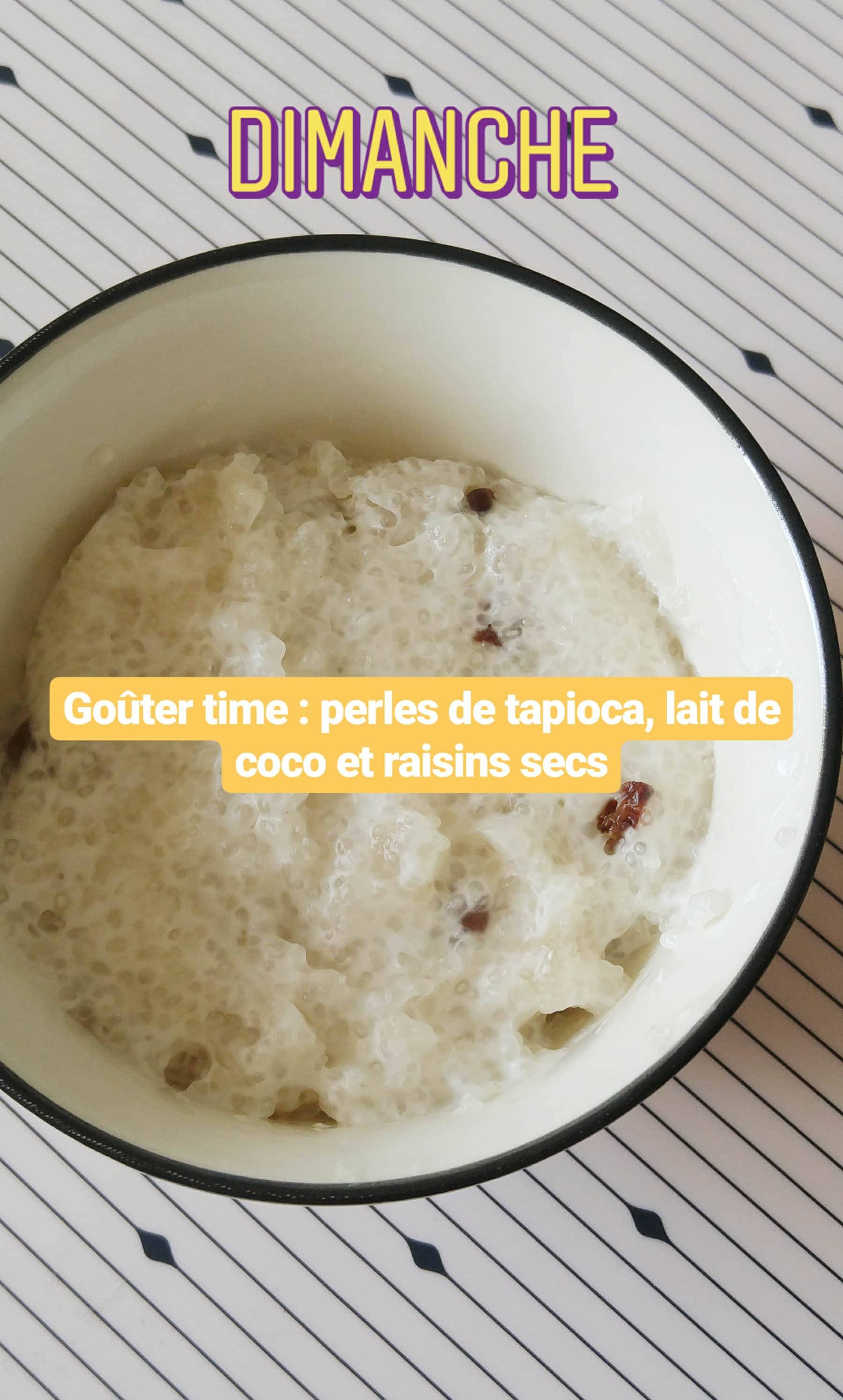 tapioca façon riz au lait coco
