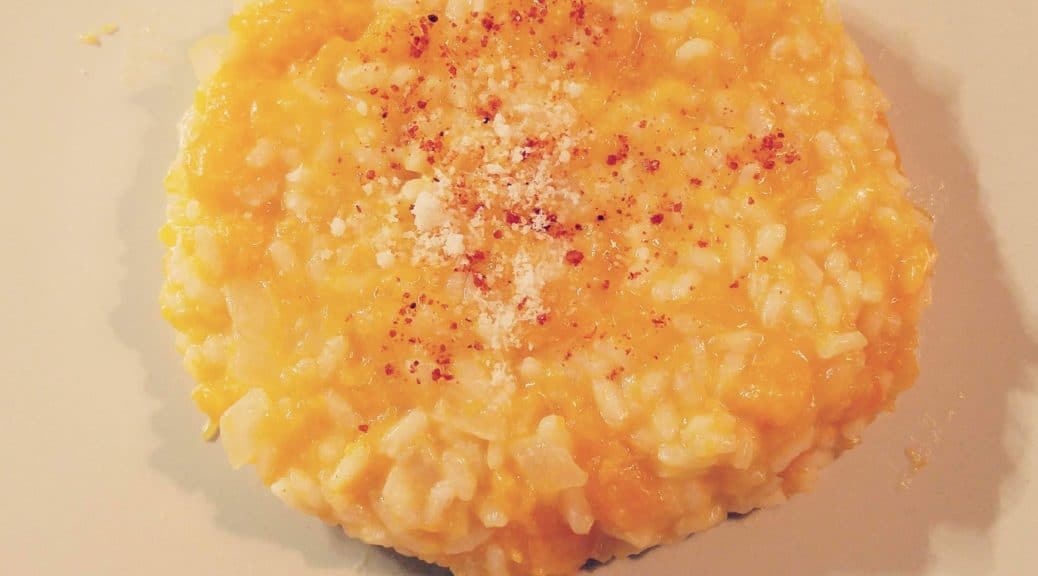 risotto à la courge butternut comté