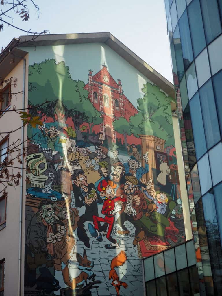 Fresque murale bande dessinée bruxelles