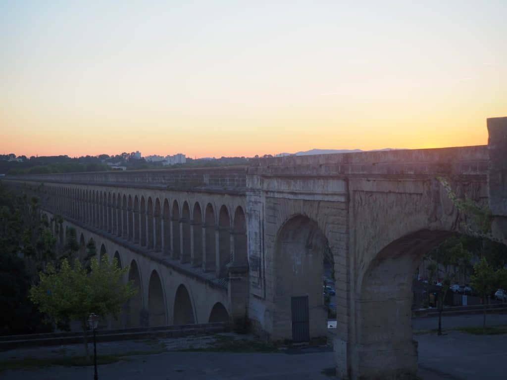 aqueduc saint clément coucher soleil montpellier